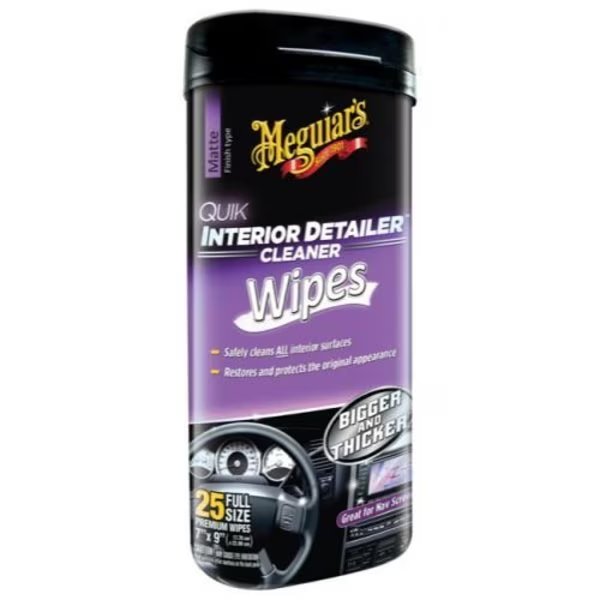 Use To Restore and Protect All Interior Surfaces, Fresh Scent, 25 Wipes, Meguiars Wax, Mfr#: G13600